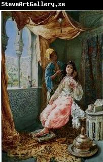unknow artist Arab or Arabic people and life. Orientalism oil paintings 132